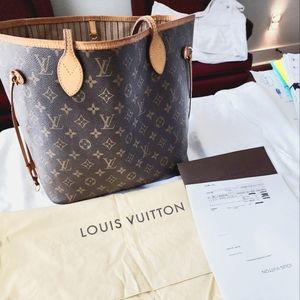 Authentic Louis Vuitton Never Full MM